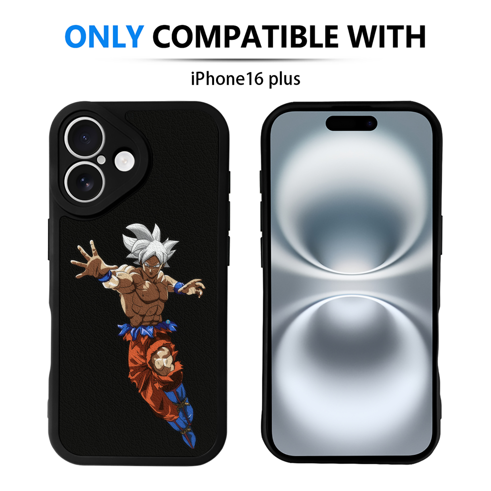 （画像用） ドラゴンボール 孫悟空（そん ごくう）Son Goku カカロット DRAGON BALL Kakarotto 【iPhone 16シリーズ対応】シリコンスマホケース（レザー調） 材質：シリコン